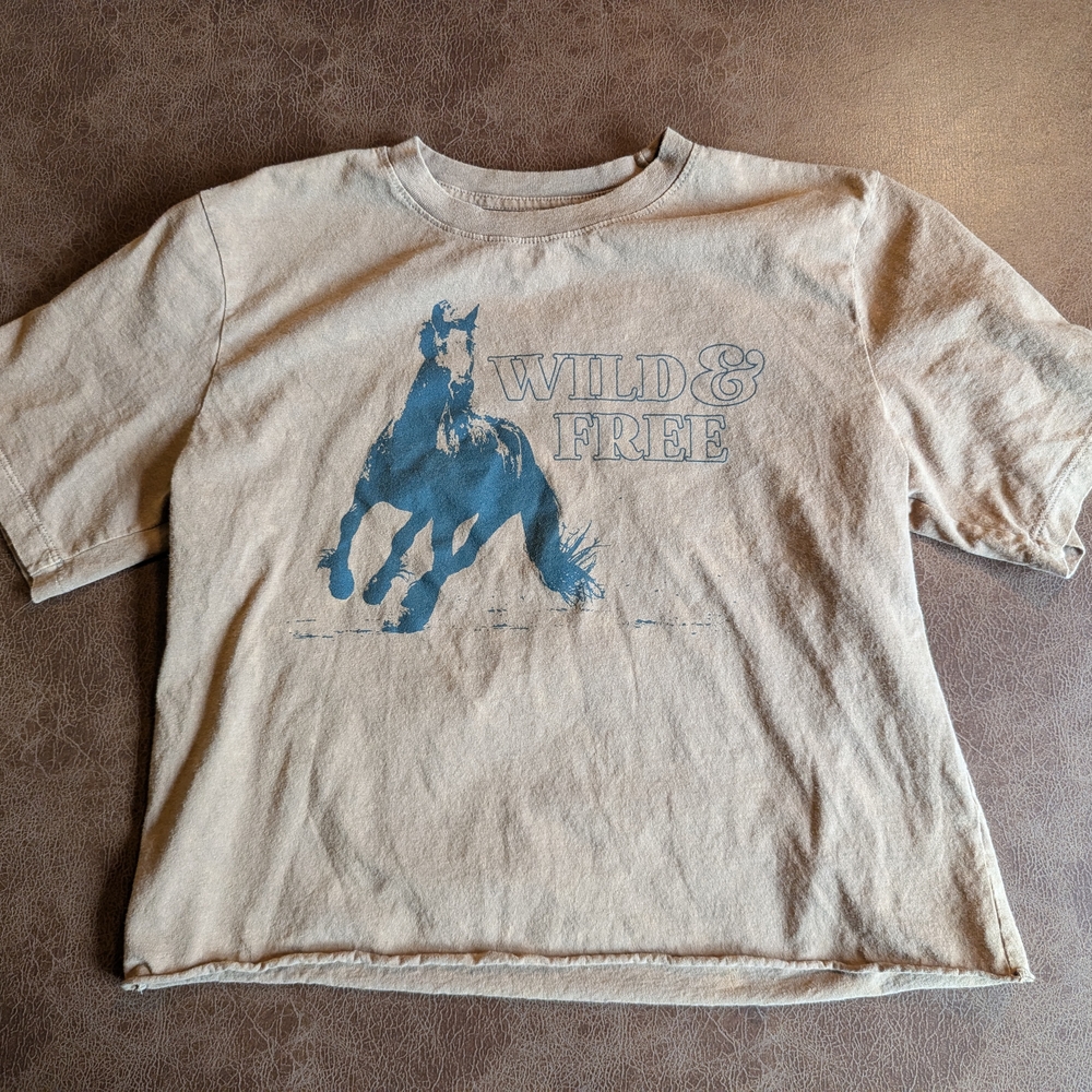 Wild & Free Kids T-Shirt - Beige
